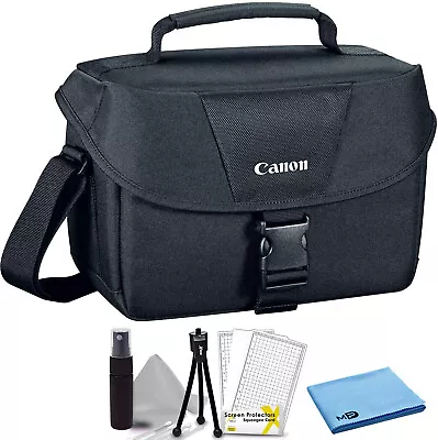 Canon 100ES Padded Digital SLR Camera Case EOS Shoulder Gadget Bag + Bundle 5 • $41.82