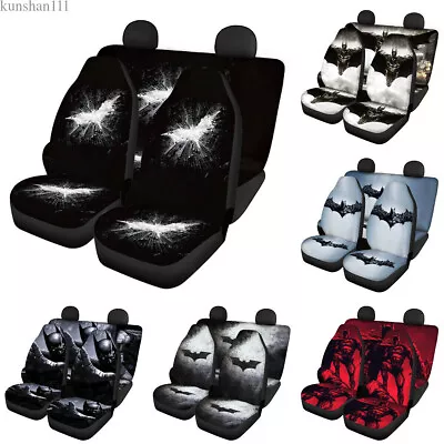 Batman Superhero 5-Seats Car Seat Covers Pickup Front&Rear Cushions Protectors • $63.64