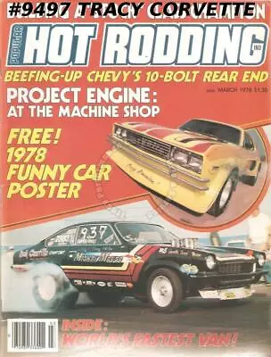 March 1978 Popular Hot Rodding 1978 Funny Car 1957 Ford Bracket Racer • $17