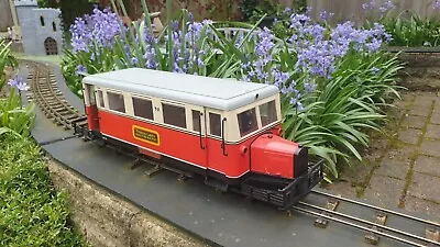 LGB Railbus  Double Ended (G-Scale)  Red & Cream  With Crew. No Box • £200