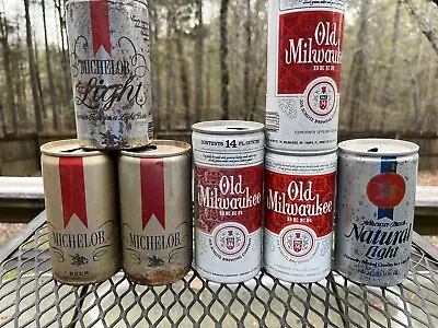 Vintage Beer Cans Lot Of Michelob Michelob Light Old Milwaukee Natural Light • $5