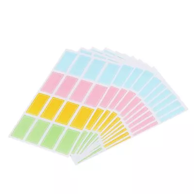 10 Sheet Rectangular Color Coding Label 4pcs 16 Count/Sheet Rectangle Sticker... • $17.76