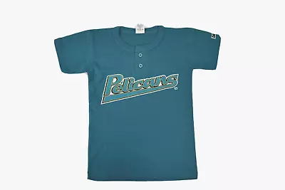 Don Alleson Youth Boys Myrtle Beach Pelicans Baseball Henley Shirt New S L • $5.99