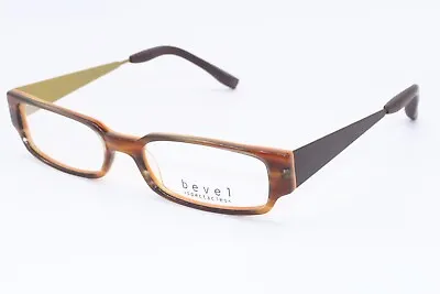 New Bevel Spectacles 3575 Josh Col. Cw Brown Horn Authentic Eyeglasses 52-17 • $58.50