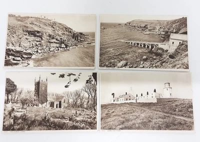 £3.91 • Buy 4 X Vintage Lizard Cornwall Unposted Postcards Church Lighthouse Lifeboat Cliffs