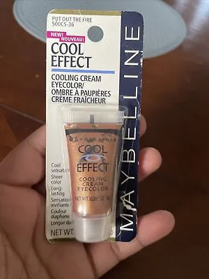 Vintage Maybelline Cool Effect Cooling Cream Eye Color PUT ON FIRE Rare To Find • $45.99