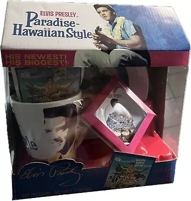 Elvis Presley PARADISE HAWAIIAN STYLE Mug Plate Ornament Cocoa Gift Set NEW • $20