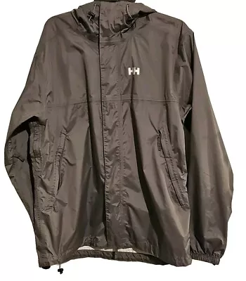 Helly Hansen's Rain Jacket Mens Lg Gray Pre-owned  • $21