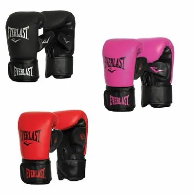 Everlast Tempo Bag Gloves Boxing Box Gym Training Mitt Work Black Pink Red • $51.45