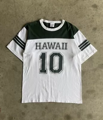 Vintage 90s Hawaii Numbered Jersey Style T Shirt Size Medium • $29.49