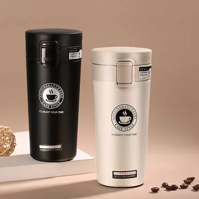 Premium Travel Coffee Mug Stainless Steel Thermos Tumbler Cups Vacuum Flask • $19.79