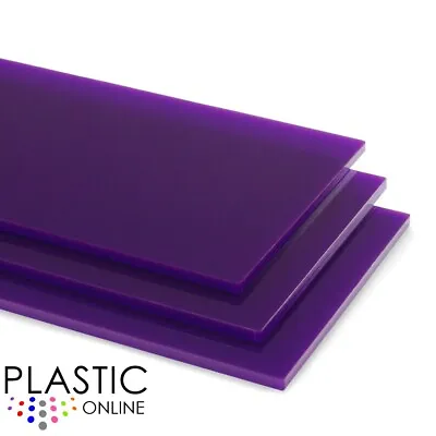 Purple Perspex Acrylic Sheet Colour Plastic Panel Material Cut To Size • £0.99