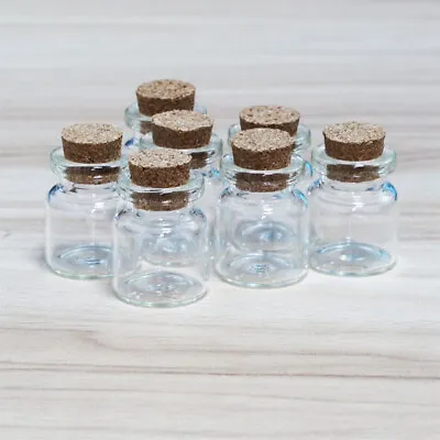 10~100PCS Glass Bottles Message 4ML Crafts DIY Tiny Vials Corks Storage Candy • $57.71