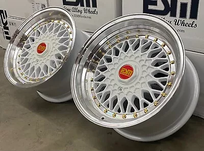$920 • Buy 16x8 16x9 White 4x100 5x100 ESM MESH Wheels Rims BMW E303 Series E21 2002 
