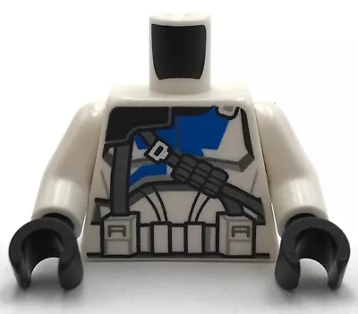 Lego New White Minifig Torso Armor Clone Trooper W/ Blue 501st Legion Markings • $5.04