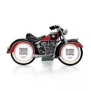 Burton And Burton Motorcycle Shaped Picture Frame Decor Multicolor • $32.50