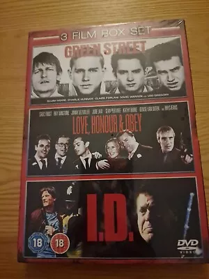 Green Street / Love Honour And Obey / I.D. DVD Elijah Wood (2009) NEW SEALED! • £9.95