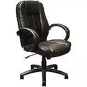 Advantage Extended Mid-back Black Leather Executive Office Chairs (KB-9602B) • $123.20