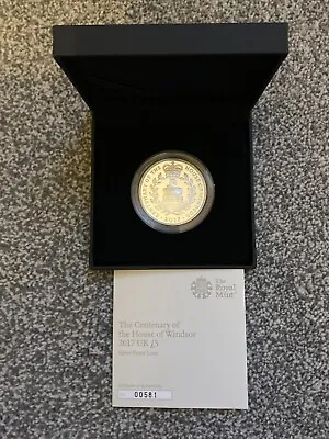 £54.95 • Buy 2017 Centenary Of The House Of Windsor £5 Pound Silver Proof Coin Royal Mint UK