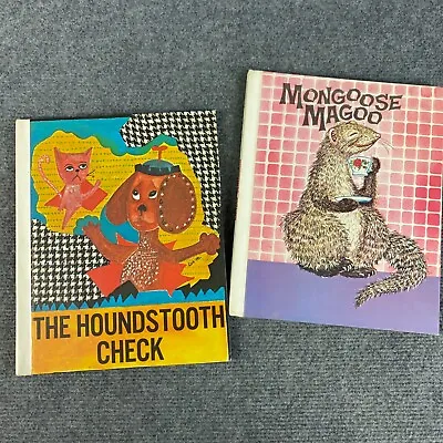 2 X RARE Vintage Oddo Bundle Hardcover Story Books Mongoose Magoo Houndstooth • $42.57