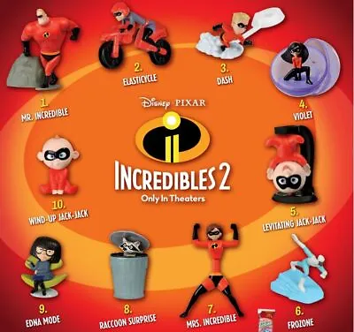 2018 Disney's Incredibles 2 Mcdonalds Happy Meal Toys - U Pick • $3.99
