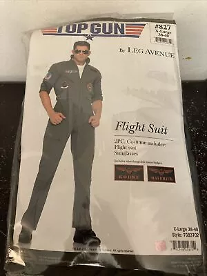 Top Gun Flight Suit Costume Maverick By Leg Avenue Size XL 38-40 #827 • $45