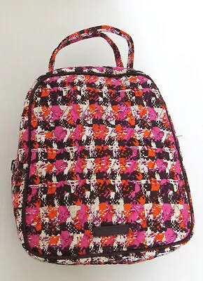 Vera Bradley  Lunch Bunch Bag  Houndstooth Tweed  Orange Purple White • $14.99