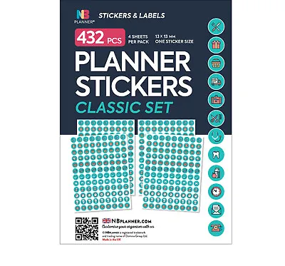 432 Stickers For Diaries Filofax Organisers Planners Scrapbooking Calendars  • £3.50