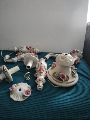 $50 • Buy Vintage Capodimonte Style Chandelier Parts