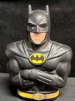 Vintage 1989 Batman Movie Piggy Bank  Michael Keaton Dc Comic Batman Memorabilia • $16.64