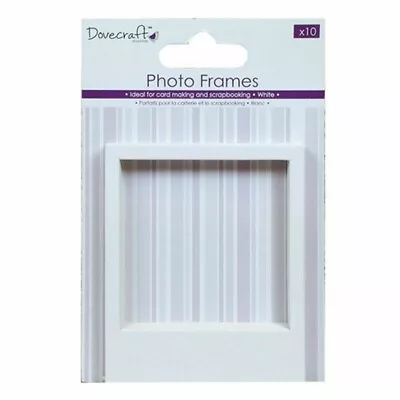 Photo Frames - White - Dovecraft - 10 Pack - Papercraft • £3.99