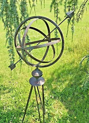 Armillary Sphere Garden Stand Ornament Lawn Patio Metal Gift Present Quirky  • £55