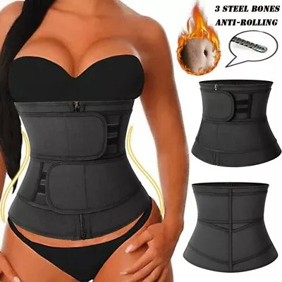 Women Slimming Body Shaper Waist Trainer Cincher Belly Control Girdle Sport Belt • £14.79