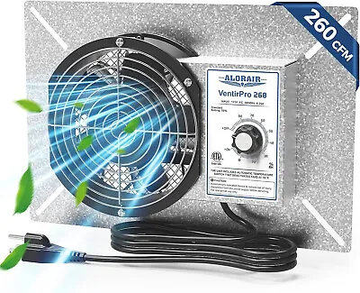 ALORAIR 260CFM Crawl Space Ventilator Fan 6.7 Inch Basement Vent Fan • $53.99