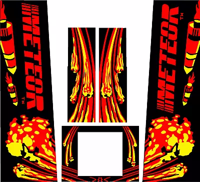 Stern METEOR Pinball Machine CABINET Decal Set • $249.95