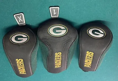 Green Bay Packers NFL Golf Head Covers (Complete Set Of 3- Driver 3 Wood 5 Wood) • $24.99