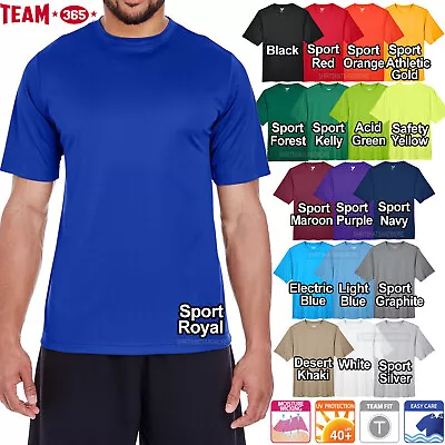 Team 365 Mens Moisture Wicking T-Shirt UV Protection Dri Fit Gym Workout XS-4XL • $14.95
