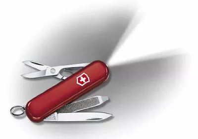 White LED Victorinox Swiss Army 58mm Knife RED SWISSLITE  0.6228 54030 • $39