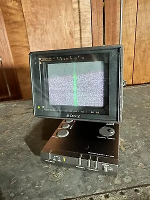 Vintage SONY KV-4000 Trinitron Portable CRT TV 3.5  And Battery Powers Up. • $285