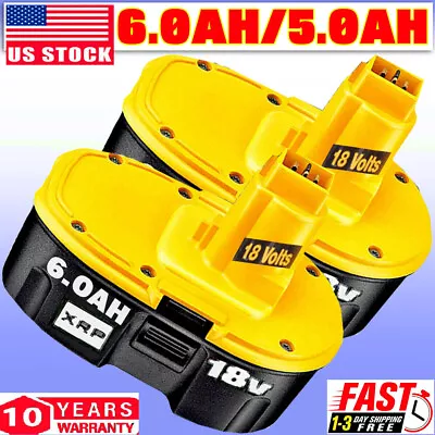 2Pack 18V 18 Volt For Dewalt 6.0AH Battery DC9096-2 DC9098 DC9099 DW9096 DC9096 • $62.98