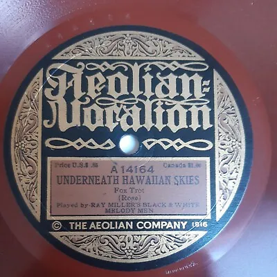 £40 • Buy Aeolian Vocalion 14164 Ray Miller's Black And White Melody Men Underneath Hawaii