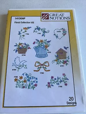 Bernina OESD Embroidery Design CD - Floral Collection - 20 Designs • $12.95