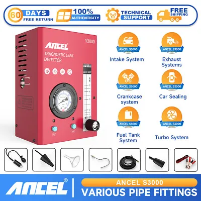 Ancel S3000 Automotive EVAP Smoke Machine Car Leak Detection Diagnostic Tester • $269.99