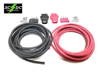 Military Style Battery Terminal 2 Awg Gauge Relocation Cable Wire Kit  • $118.88