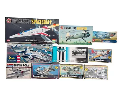 Lot Of 10 Vintage WW2 Plastic Model Plane Aircrafts Airplane Kits Old Stock 1:72 • $200