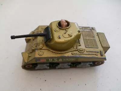 Vintage - Matchbox - Battle Kings -  Sherman Tank (k-101) - In Gold • £2