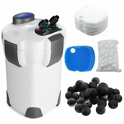 Aquarium Canister Filter 3-Stage 265 GPH FREE MEDIA Up To 75 Gal Fish Tank • $78.88