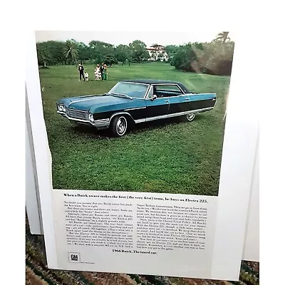 1966 Buick Electra 225 Owner Makes Team Print Ad Vintage 60s • $7.99