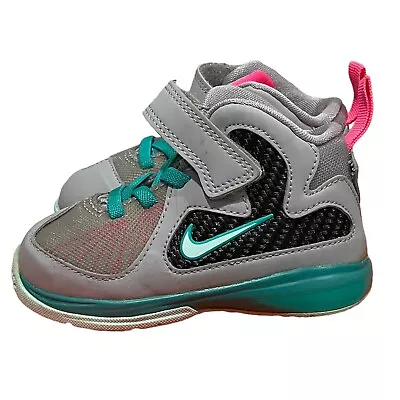 Nike LeBron South Beach 9 Size 6C Toddler 472663-006 Miami Heat Infant Baby • $83.88