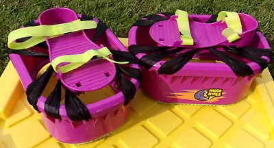 Vintage Moon Shoes 1989 Bouncy Anti-Gravity Boots- Purple & Black Nickelodeon • $22.95